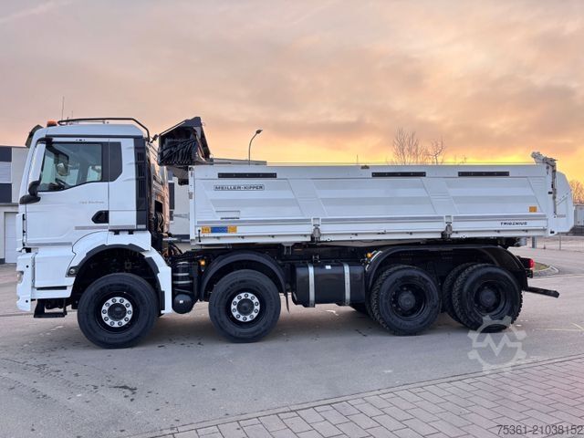 Dreiseitenkipper LKW MAN TGS 35.540 MEILLER-Bordmatik + el. Plane Navi