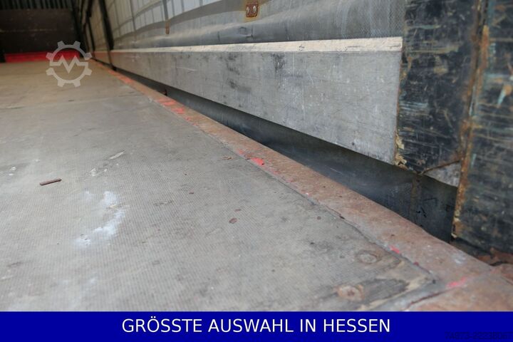 Open semitrailer with tarp KRONE Liftachse Palettenkasten BPW Hubdach