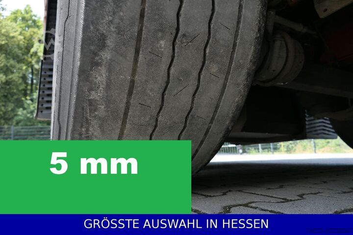 Open semitrailer with tarp KRONE Liftachse Palettenkasten BPW Hubdach