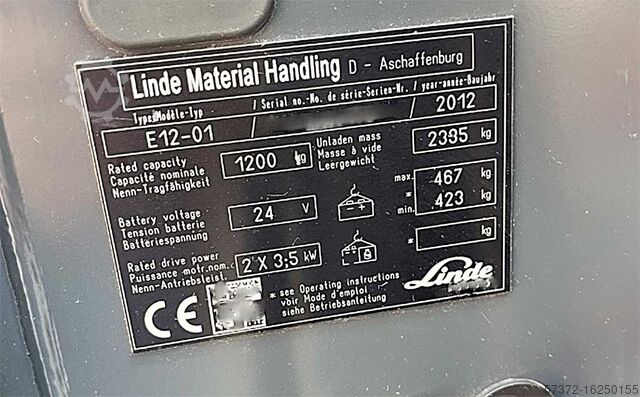 Electro Fork Lift Linde E12-01