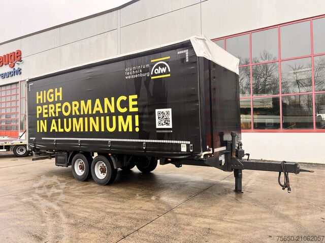 Anhänger mit Pritsche & Plane Fliegl TPS135  13,5 t Tandemplanenanhänger, neuwertig