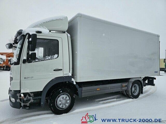 LKW mit Kofferaufbau Mercedes-Benz 1218 Seitentür LBW 3Sitze Original 87787KM Klima