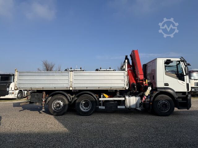 Kipper LKW Iveco Stralis 260SY46 Kipper + Kran FASSI F195