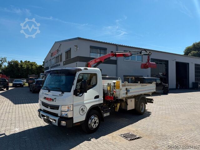 Three-way tipper van FUSO Canter 7C18 3.S.Ki.+Kran