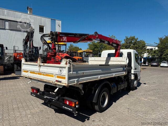 Three-way tipper van FUSO Canter 7C18 3.S.Ki.+Kran