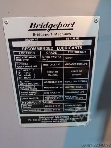 Milling machine Bridgeport 2HP