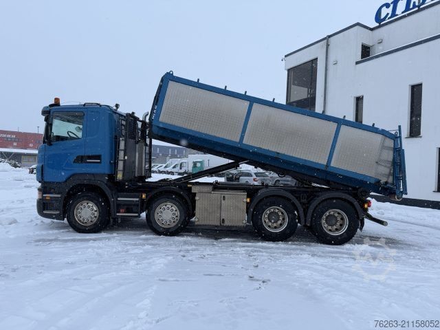Abrollkipper SCANIA Graber ISOGRA Asphalt Thermo Silo Mulde 15 cbm