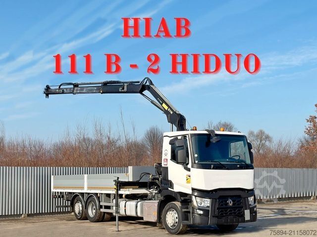 Autokran RENAULT T 380 * HIAB 111 B - 2 HIDUO + FUNK / 6x2!