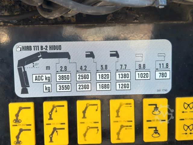 Autokran RENAULT T 380 * HIAB 111 B - 2 HIDUO + FUNK / 6x2!