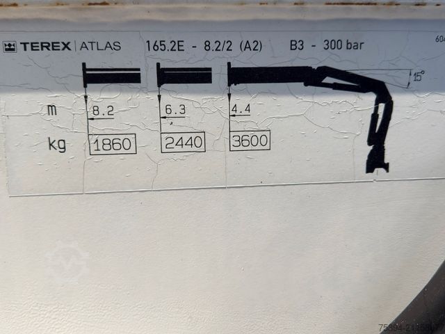 Autokran MAN TGA 26.390 * TEREX ATLAS 165.2E - 8.2/2 + FUNK