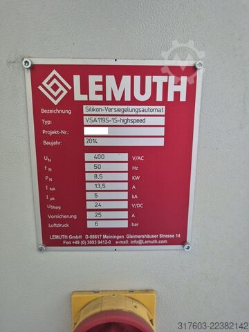 Glasseibenben-Versieglungsautomat Lemuth VSA119S-1S-highspeed