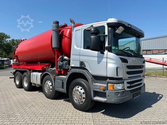 Vacuum tank truck SCANIA P 400 / BLATT BLATT / 16.000 Liter