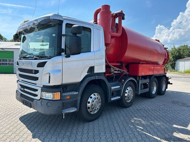 Vacuum tank truck SCANIA P 400 / BLATT BLATT / 16.000 Liter