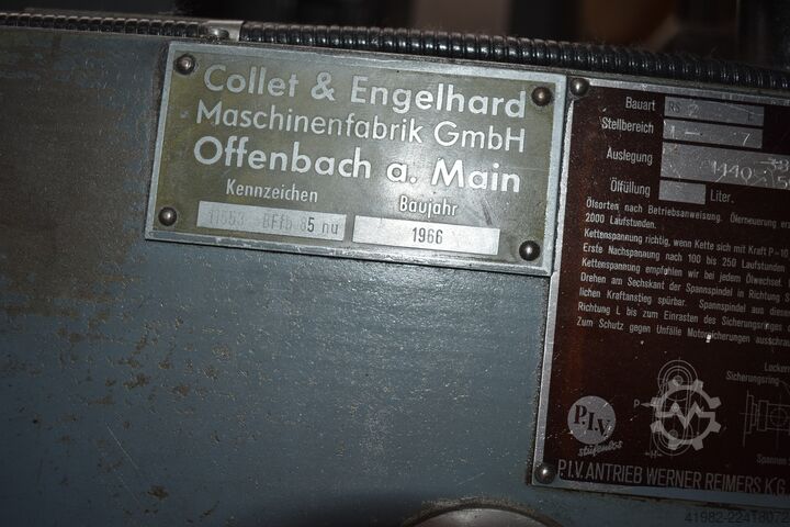 Table boring mill COLLET & ENGELHARD BFfB 85 n