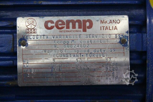 Electric motor 0.18 kW 3000 Rpm cemp S9