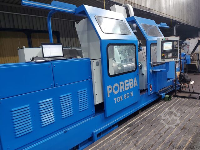 Lathe CNC with slant bed POREBA Tokarka TOK 80