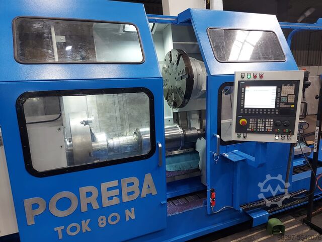 Lathe CNC with slant bed POREBA Tokarka TOK 80