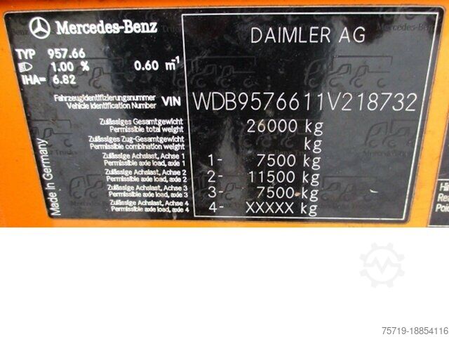 Garbage truck Mercedes-Benz 2633 Econic Schörling 3RII21,5 Zöller 2301