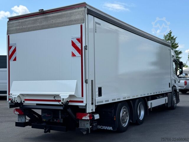 Beverage truck SCANIA P 320 / LBW / 2 x AHK / LENKACHSE / 18 PAL