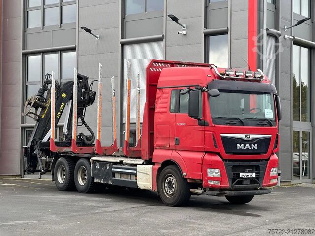 Holztransporter MAN TGX 26.500 6x4 BL Kurzholz TajfunLIV 150Z 9,6
