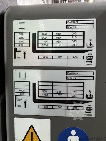 EFX 413 X + i = Wire Guidance !! Triplex FFL !! NEW battery !! JUNGHEINRICH EFX 413 X + i = Wire !! Triplex FFL !! NEW battery !!