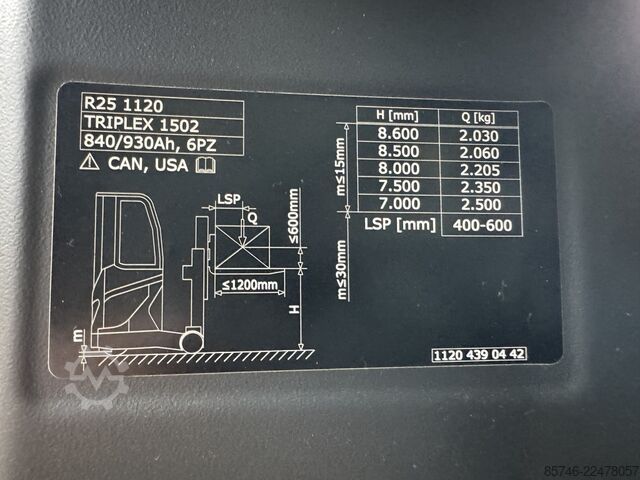R 25 * Full cabin!! Triplex FFL!! DEMO!!! LINDE R 25 -  * FULL cabin !! Triplex FFL !! DEMO !!!