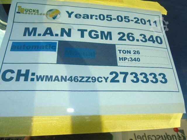 Tanker MAN TGM 26.340 + 19.000 LITER + 4COMP + 6X2