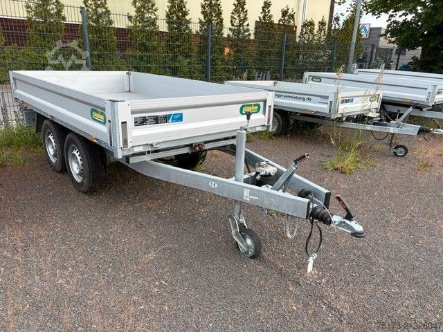 Three-way tipper trailer UNSINN FZ-TECHNIK UDK 2627-14-1500 Hinterkipper 100 KMH