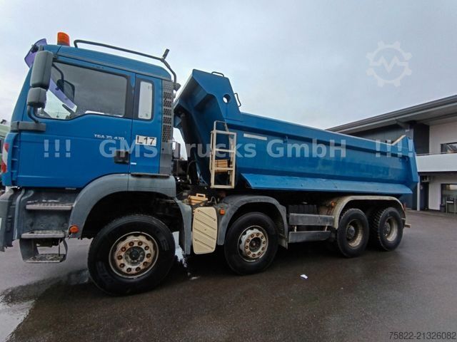Kipper LKW MAN MAN TGA 35.430 / 8X4 / Meiller Mulde / German