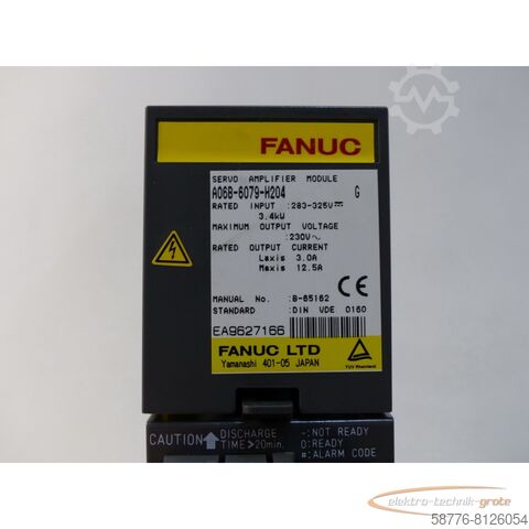 Fanuc component Fanuc A06B-6079-H204 Servo Amplifier Module SN:EA9627166 !