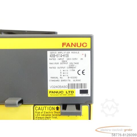 Component Fanuc A06B-6114-H109 Servo Amplifier Module Version: B V02405480