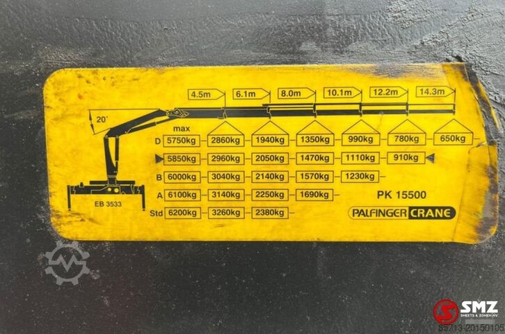 Crane arm Palfinger Occ Autolaadkraan Palfinger PK15500