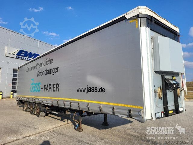 Open semitrailer with tarp Schwarzmüller Schiebeplane Papier