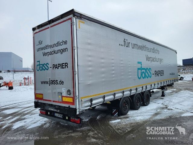 Open semitrailer with tarp Schwarzmüller Schiebeplane Papier