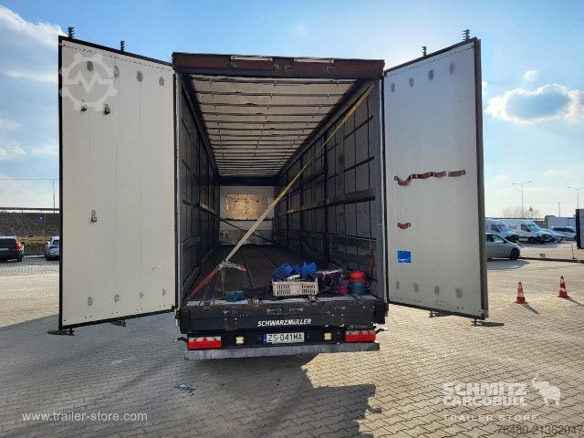 Open semitrailer with tarp Schwarzmüller Schiebeplane Papier
