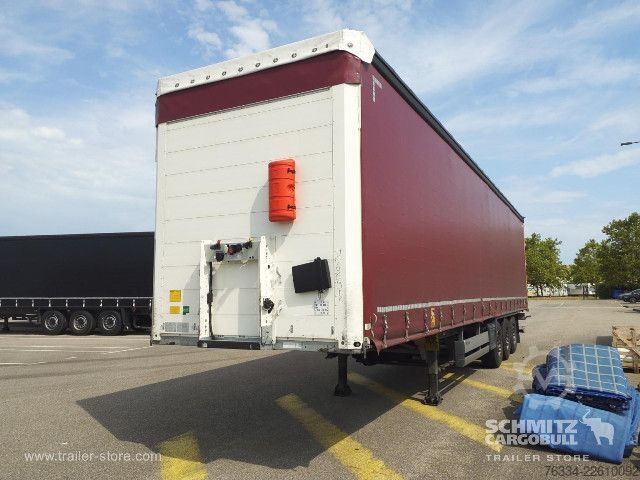 Auflieger mit Pritsche & Plane Schmitz Cargobull Semitrailer Curtainsider Standard Hayon