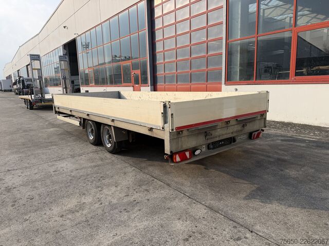 Low loader trailer Humbaur B6AG  Tandempritsche- Tieflader