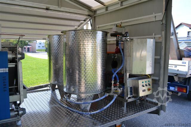 Mobile Fruchtsaftherstellungsanlage Kreuzmayr Maschinenbau