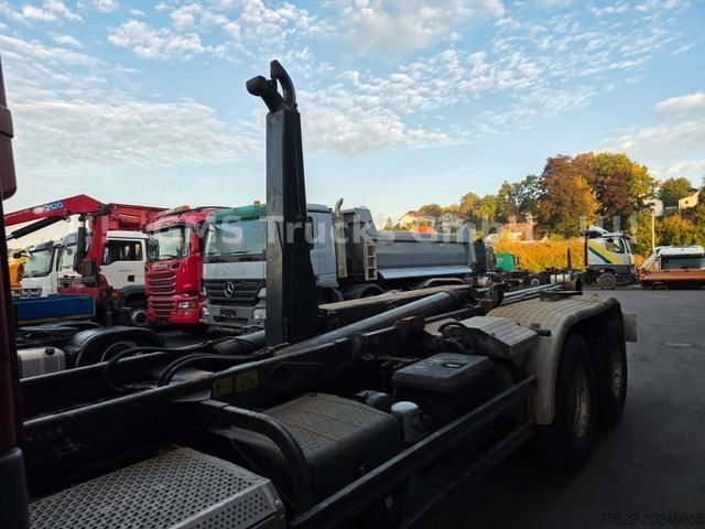 Roll-off tipper truck MERCEDES-BENZ Aufbau Meiller Abroller RK 20.67 / Haken Hook
