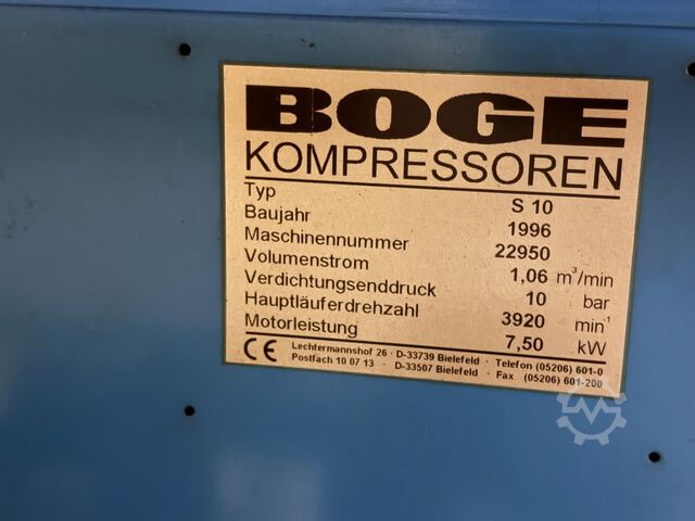 Screw compressor BOGE S 10