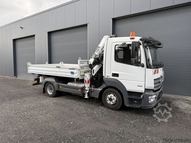 Dreiseitenkipper Kran Mercedes-Benz Atego 818 Kipper Atlas Kran EU6