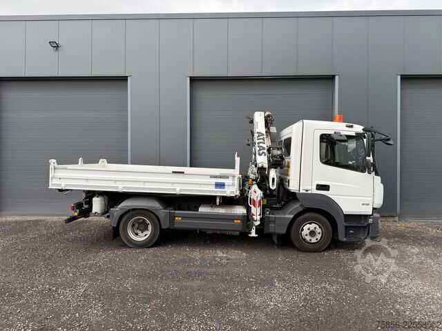 Dreiseitenkipper Kran Mercedes-Benz Atego 818 Kipper Atlas Kran EU6
