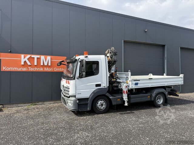 Dreiseitenkipper Kran Mercedes-Benz Atego 818 Kipper Atlas Kran EU6