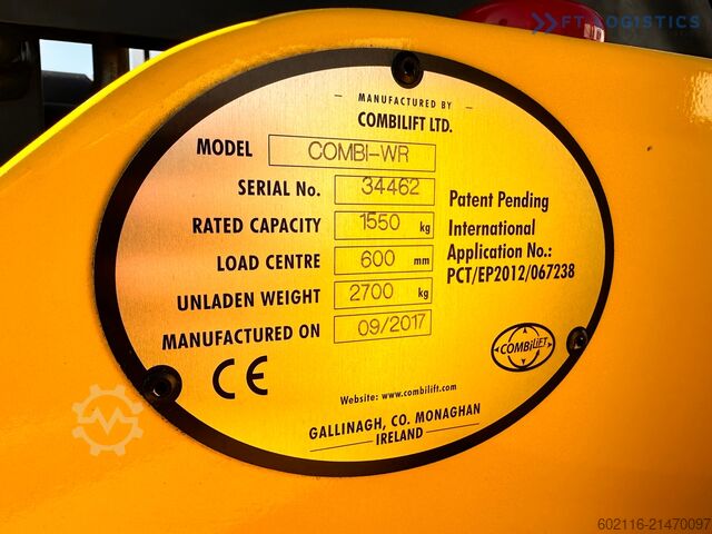 4-way forklift truck Combilift WR / DUPLEX / 4.5M / 2017 / ONLY 30 H