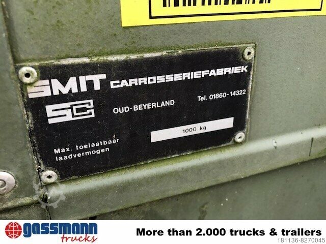 Open trailer with tarp Smit SMIT Wassertank-Anhänger 10x vorhanden!