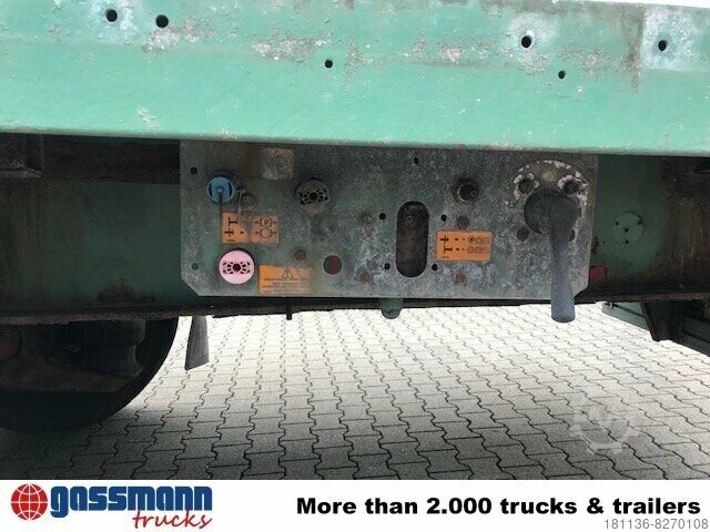 Open semitrailer with tarp General trailer SYY3FP Plattformauflieger, Liftachse