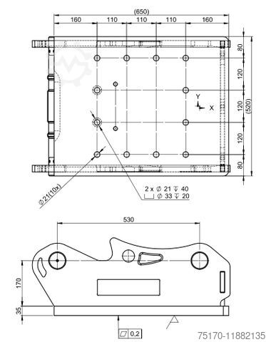 Sonstige OilQuick OQ65 Adapterplatte für Westtech & mehr