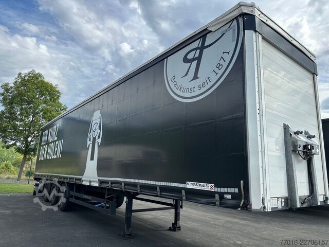 Auflieger mit Pritsche & Plane SCHWARZMÜLLER S1 Speed Curtainsider ,SAF Achsen,,Edsccha,Lift