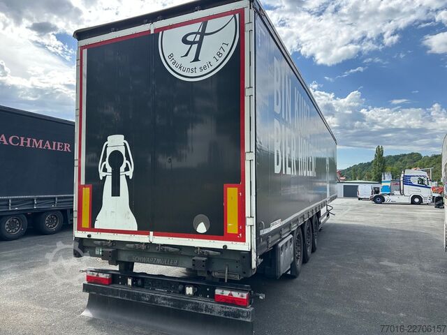Auflieger mit Pritsche & Plane SCHWARZMÜLLER S1 Speed Curtainsider ,SAF Achsen,,Edsccha,Lift