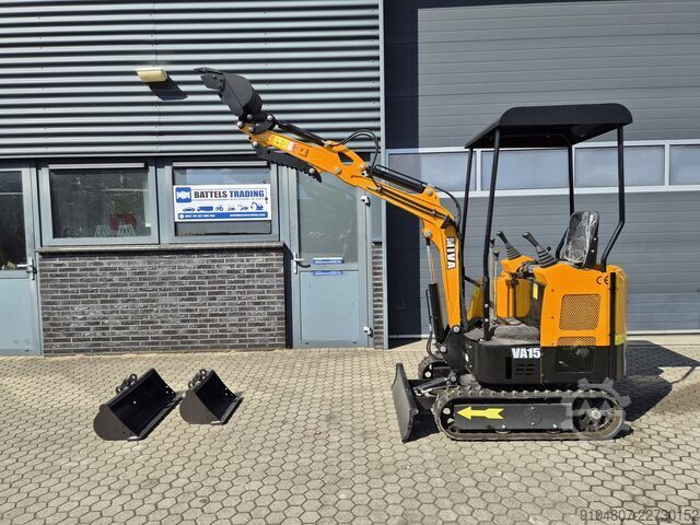 Minibagger Miva VA15, Year 2026 Nieuw, 3 x Bak!